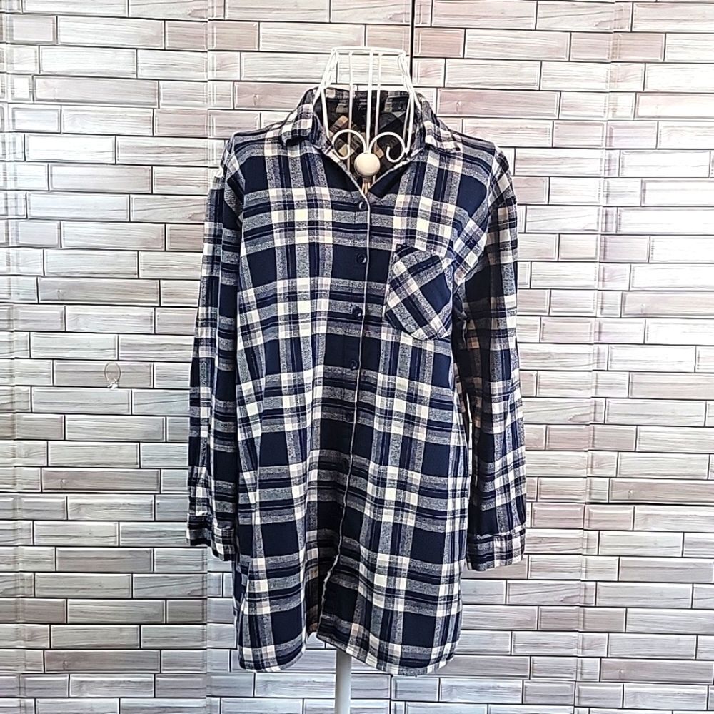 Timing plaid button-down shirt Size M